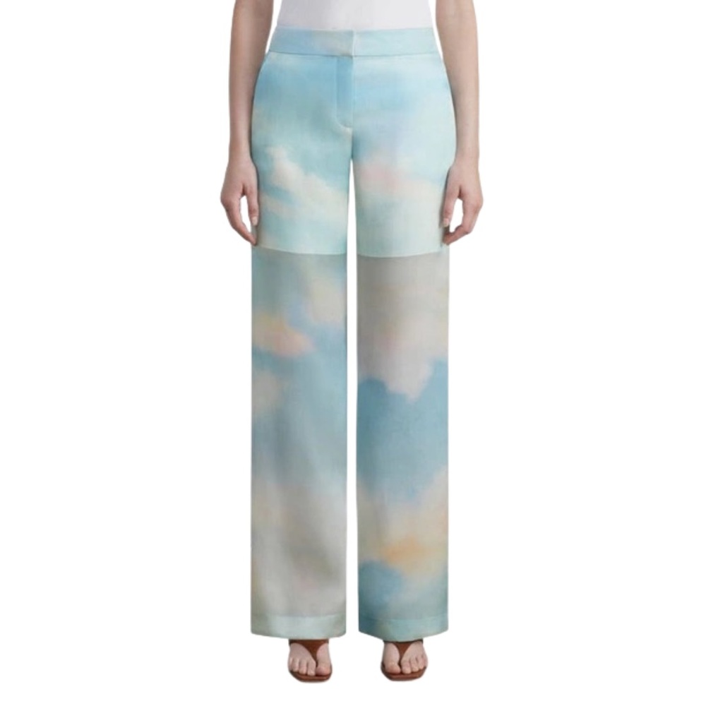 L148 Silk Sky Pattern Pants